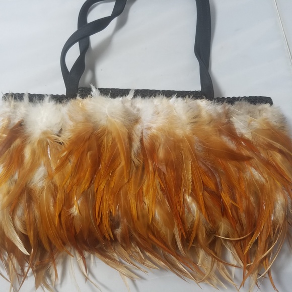 NWT Faith Knight Designs Handmade Feather Purse - Picture 7 of 8